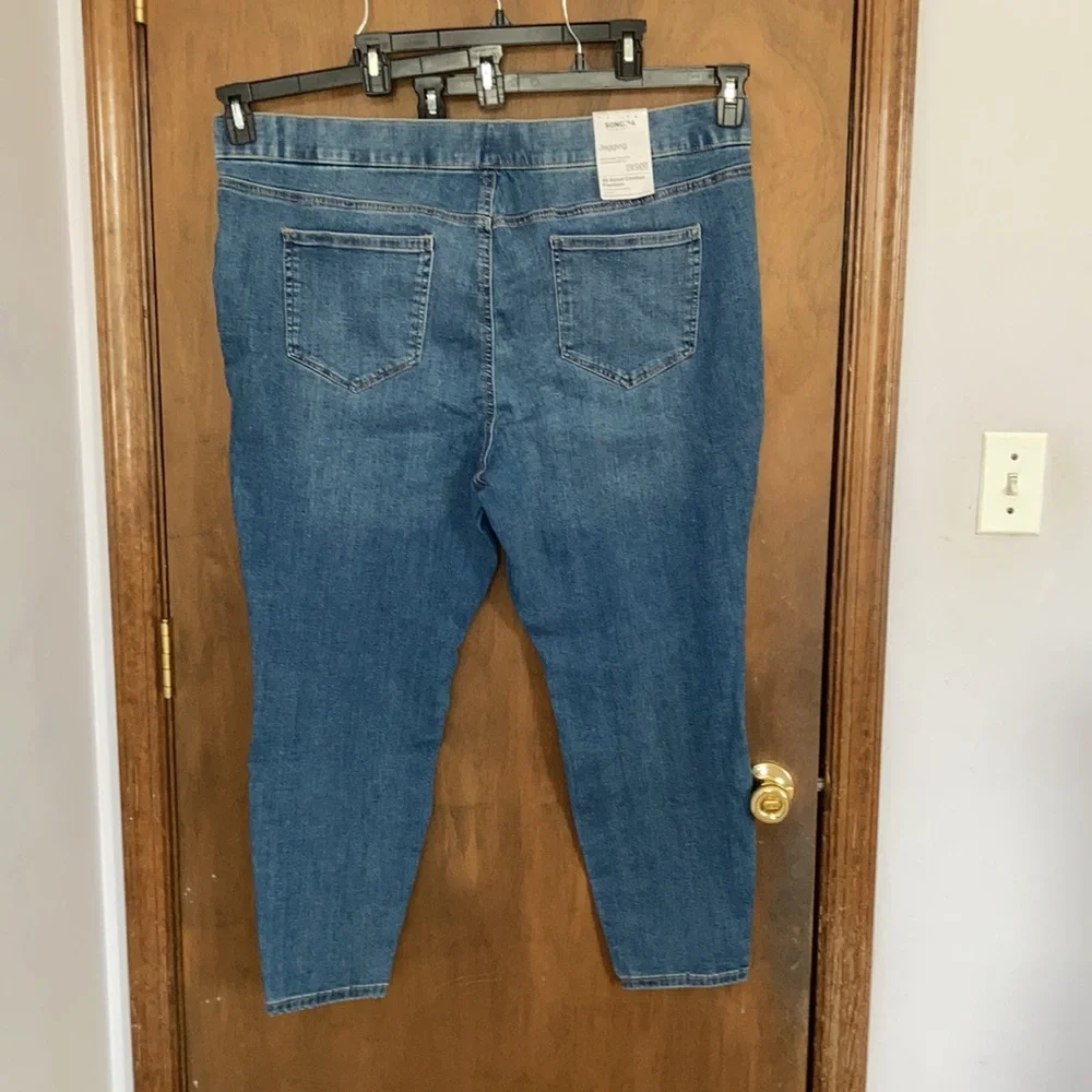 Sonoma jegging pull on with stretch faux patch print casual - Picture 8 of 17